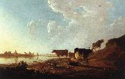 CUYP, Aelbert River Scene with Milking Woman sdf oil painting picture wholesale